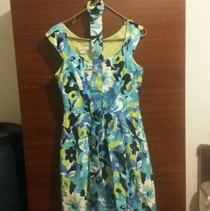 FABULOUS PLEATED MULTICOLOR DRESS